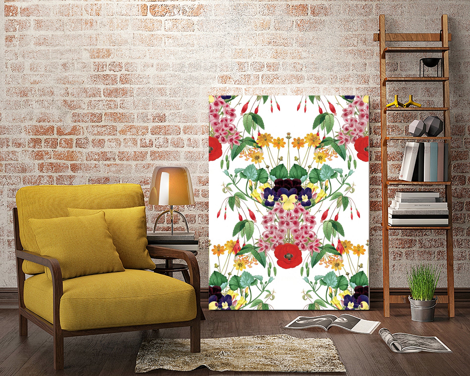 Floral II by Sixto-Juan Zavala on GIANT ART - green mixed media