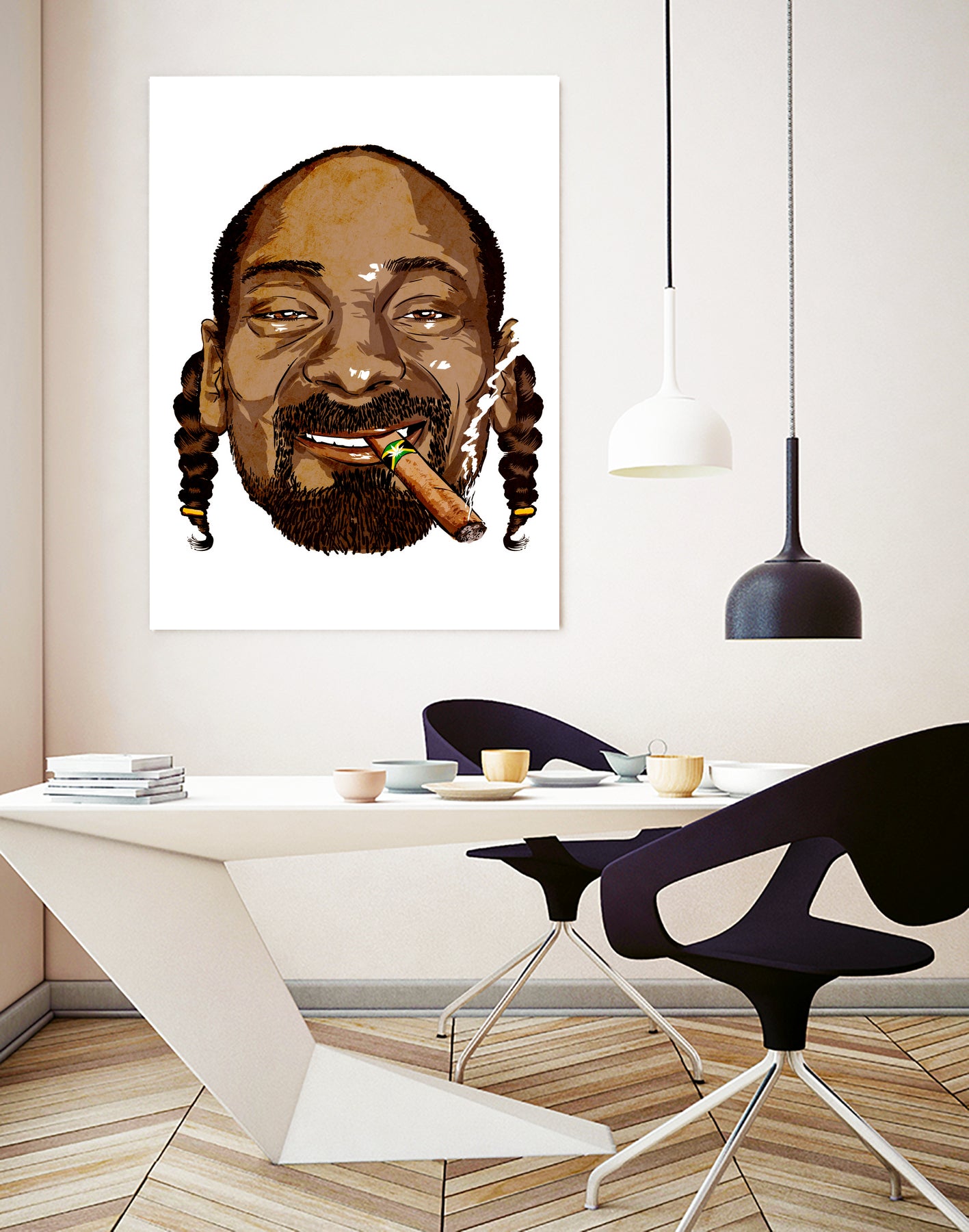 Snoop Dogg by Delano Limoen on GIANT ART - brown digital painting