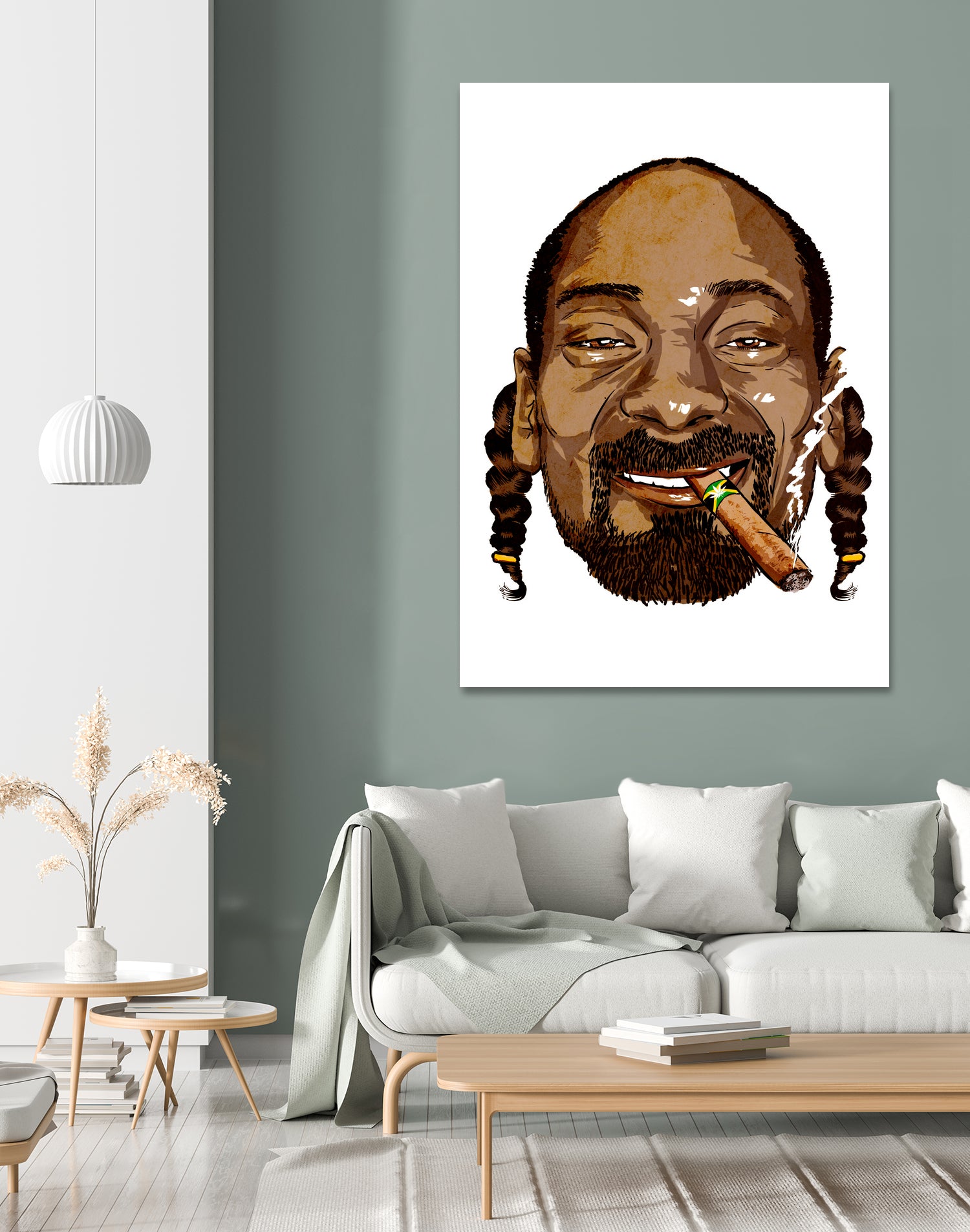Snoop Dogg by Delano Limoen on GIANT ART - brown digital painting