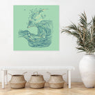 Ocean Breath by ChalermPhol Harnchakkham on GIANT ART - blue digital drawing