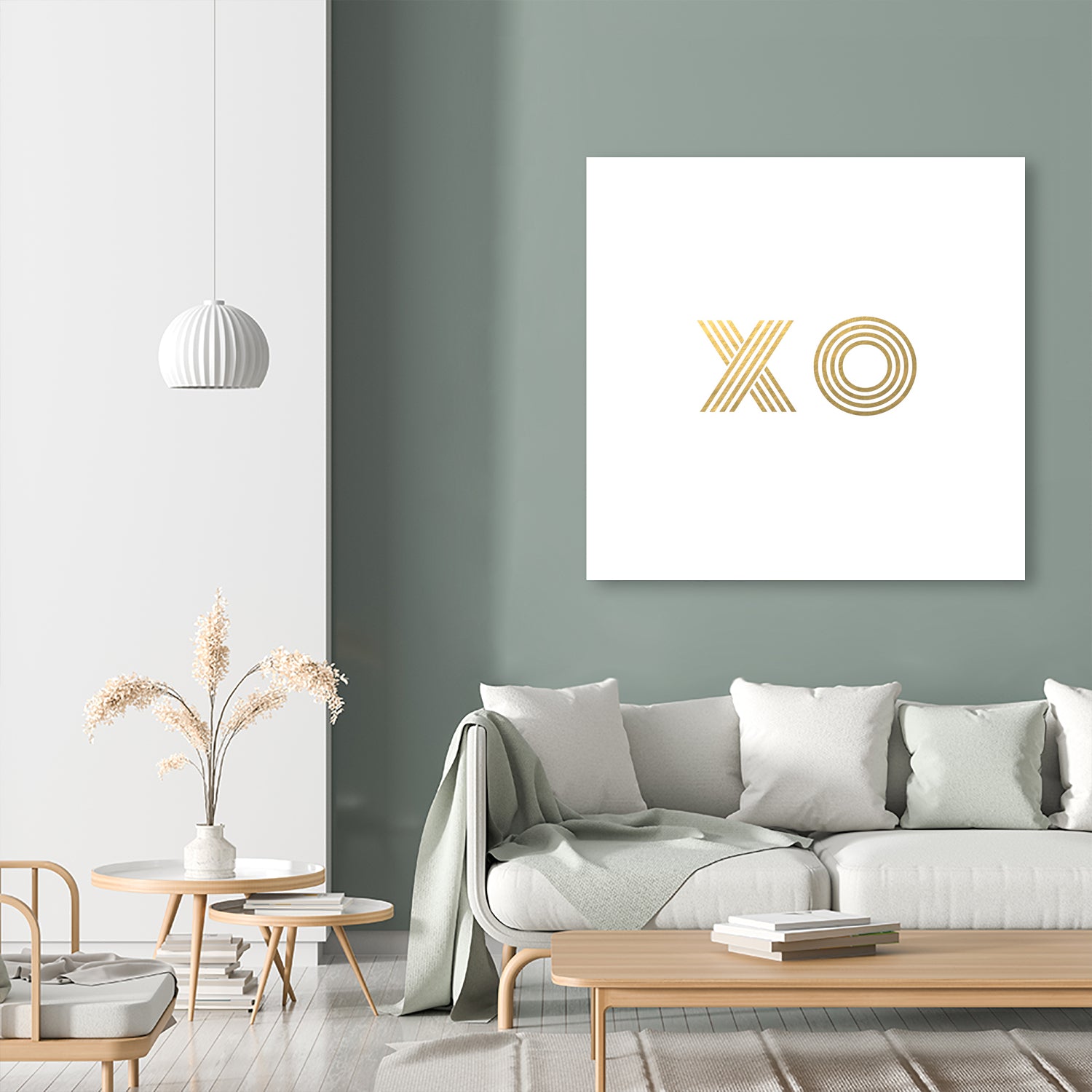 XO gold - minimal by Gale Switzer on GIANT ART - white typography