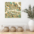 Stockholm Map by Jazzberry Blue on GIANT ART - pink vector illustration