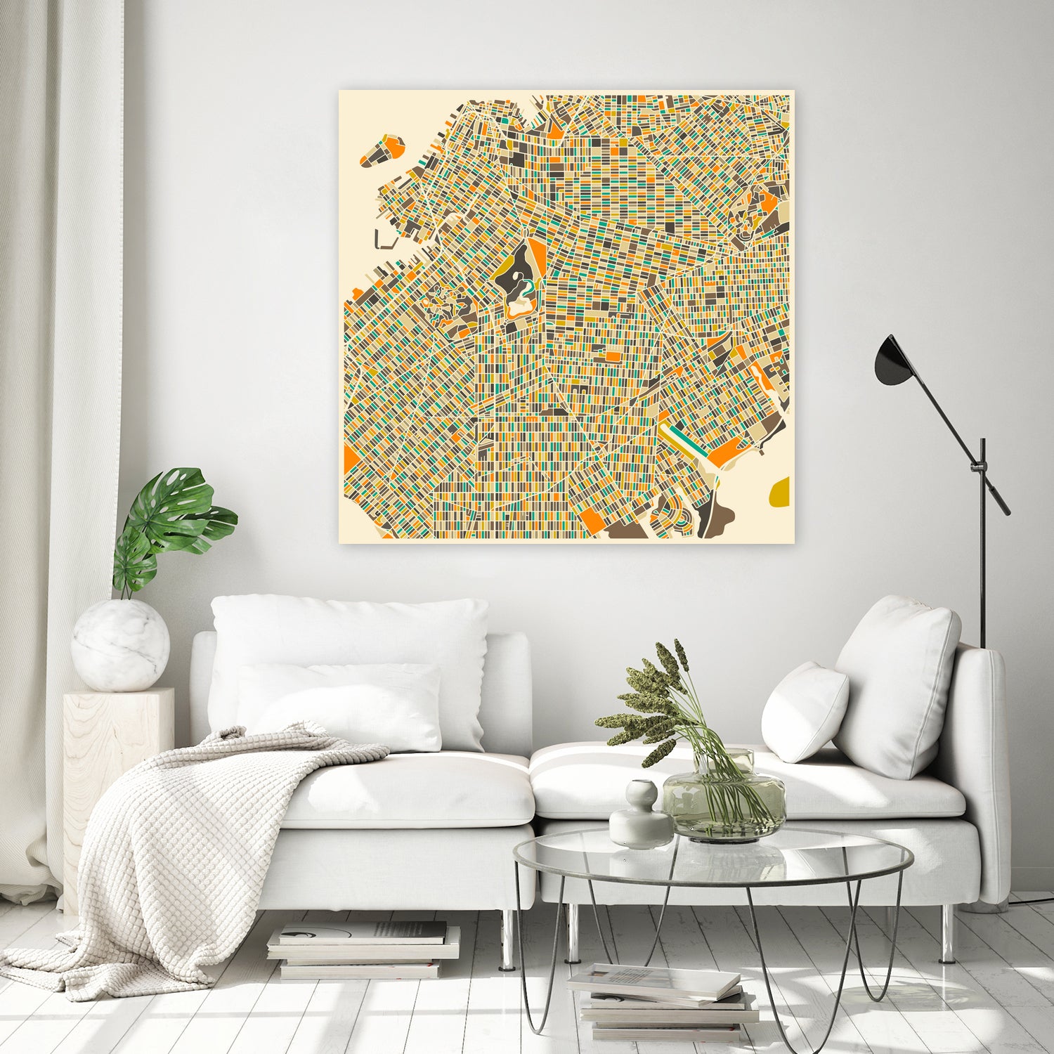 Brooklyn by Jazzberry Blue on GIANT ART - orange vector illustration