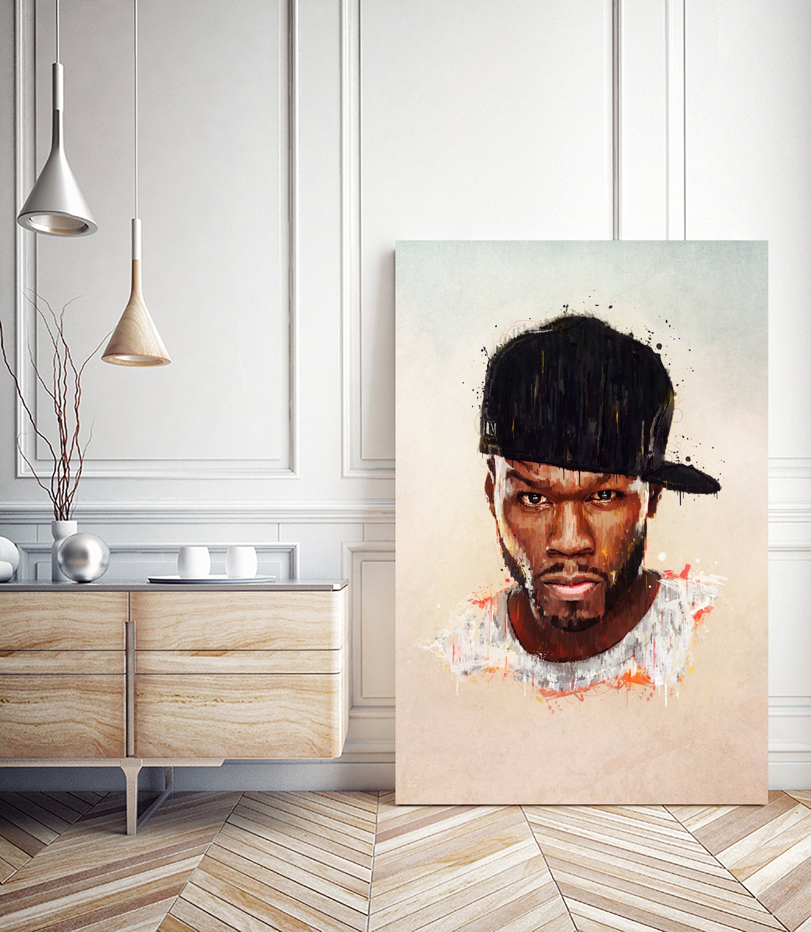 50 Cent by Brandon Spahn on GIANT ART - brown digital painting