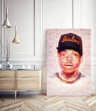 Chance the Rapper by Brandon Spahn on GIANT ART - orange digital painting