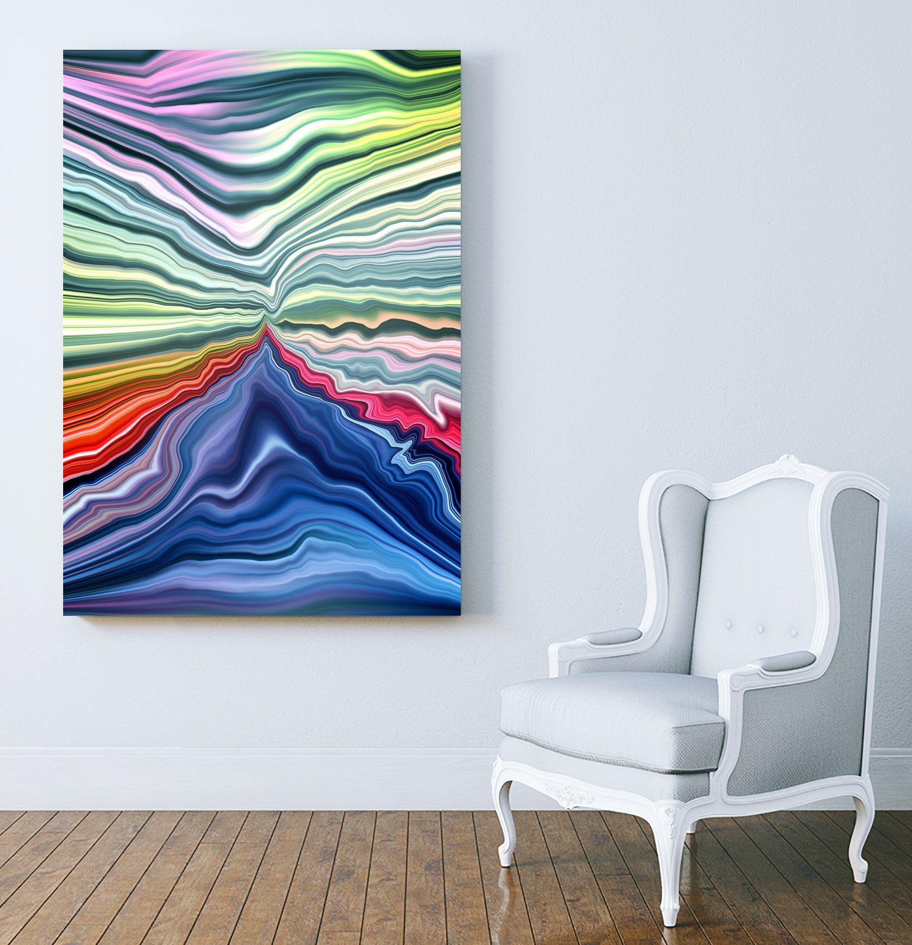 Abstract I / EE by Tenyo Marchev on GIANT ART - blue photo illustration