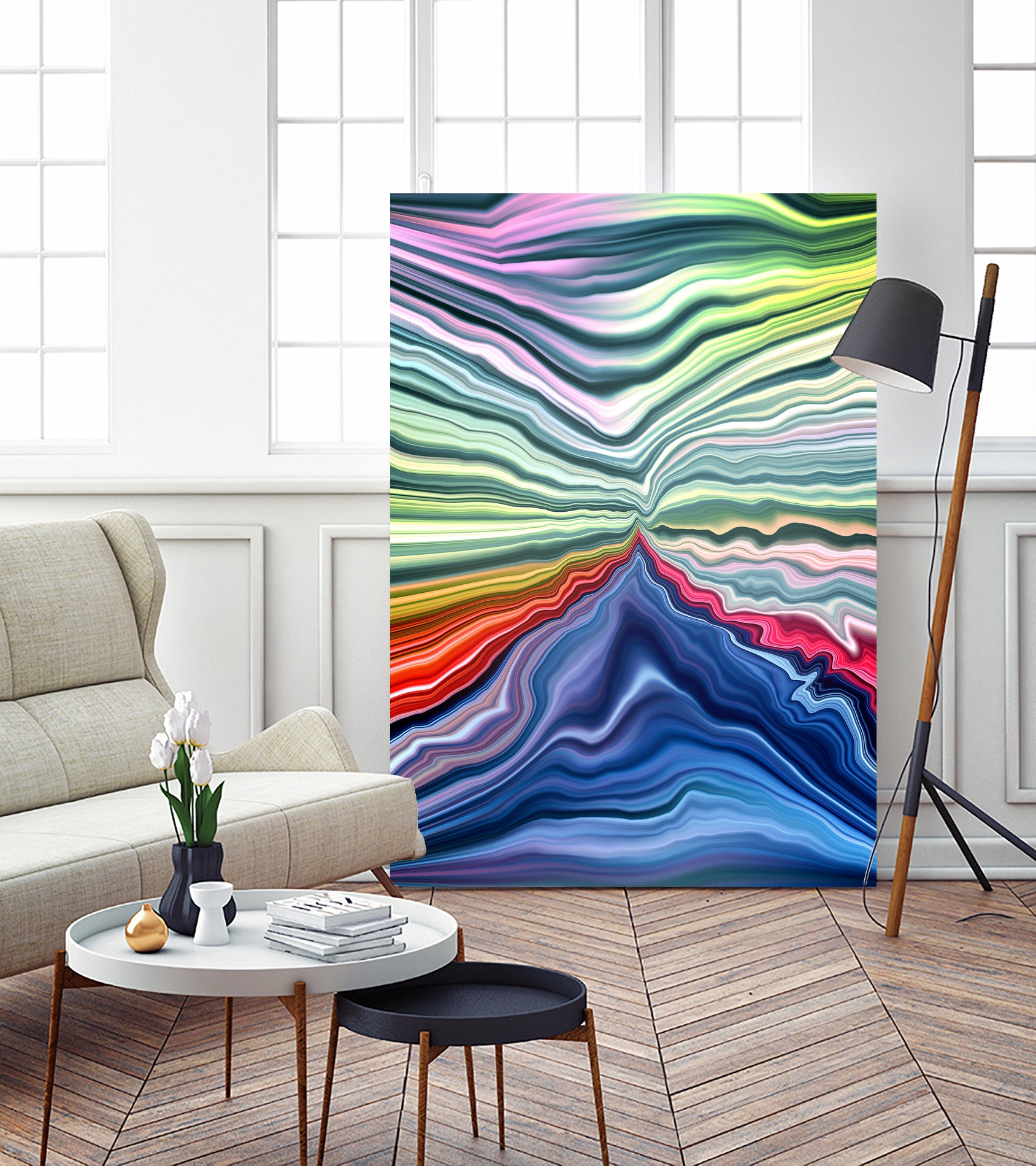 Abstract I / EE by Tenyo Marchev on GIANT ART - blue photo illustration