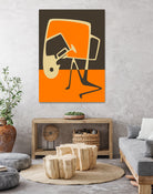 The Blues' Horn by Jazzberry Blue on GIANT ART - orange vector illustration