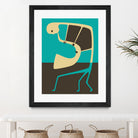 The Blues' Sax by Jazzberry Blue on GIANT ART - blue vector illustration