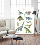 Dinosaurs by Amy Hamilton on GIANT ART - green mixed media