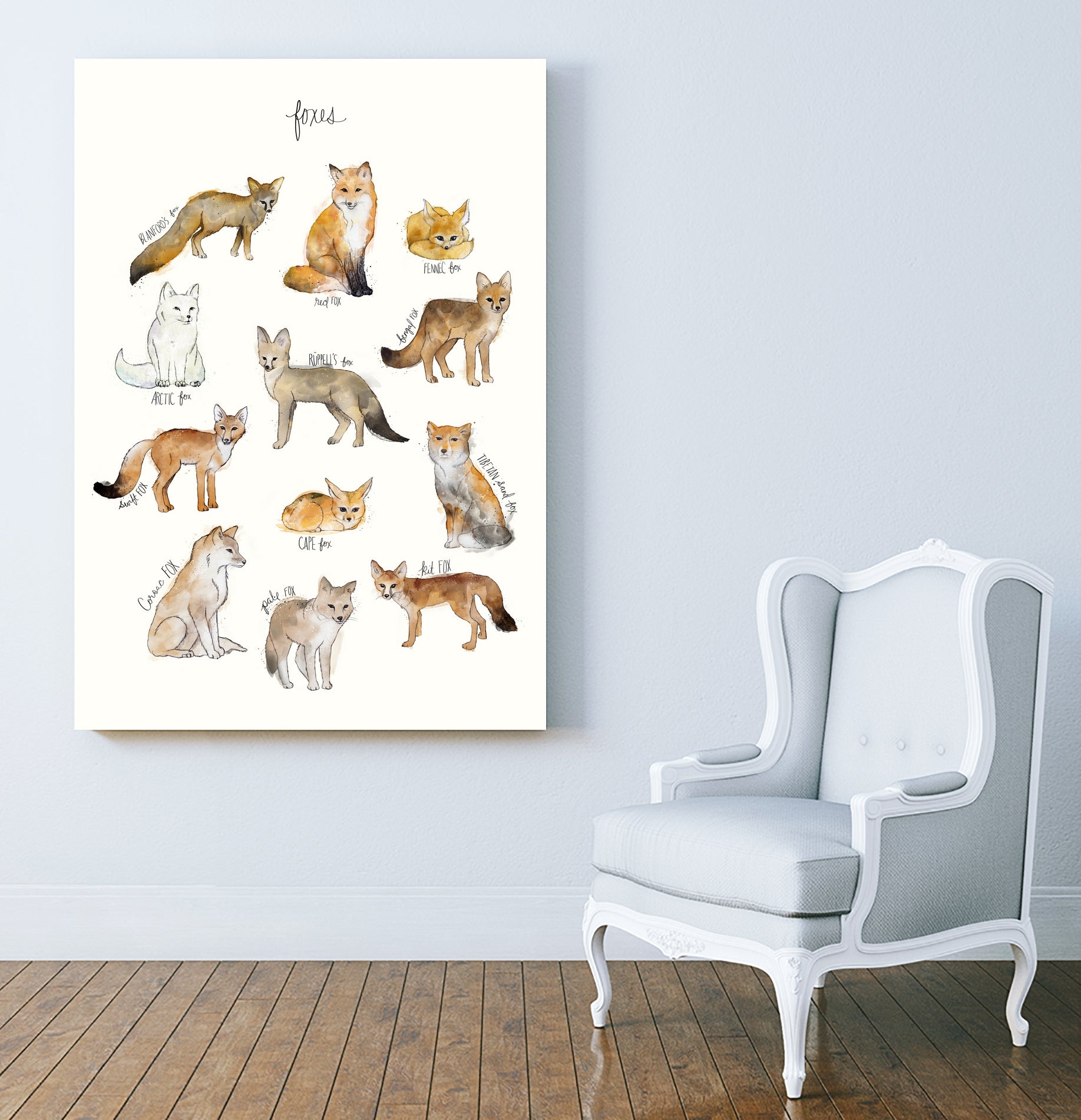 Foxes by Amy Hamilton on GIANT ART - brown mixed media