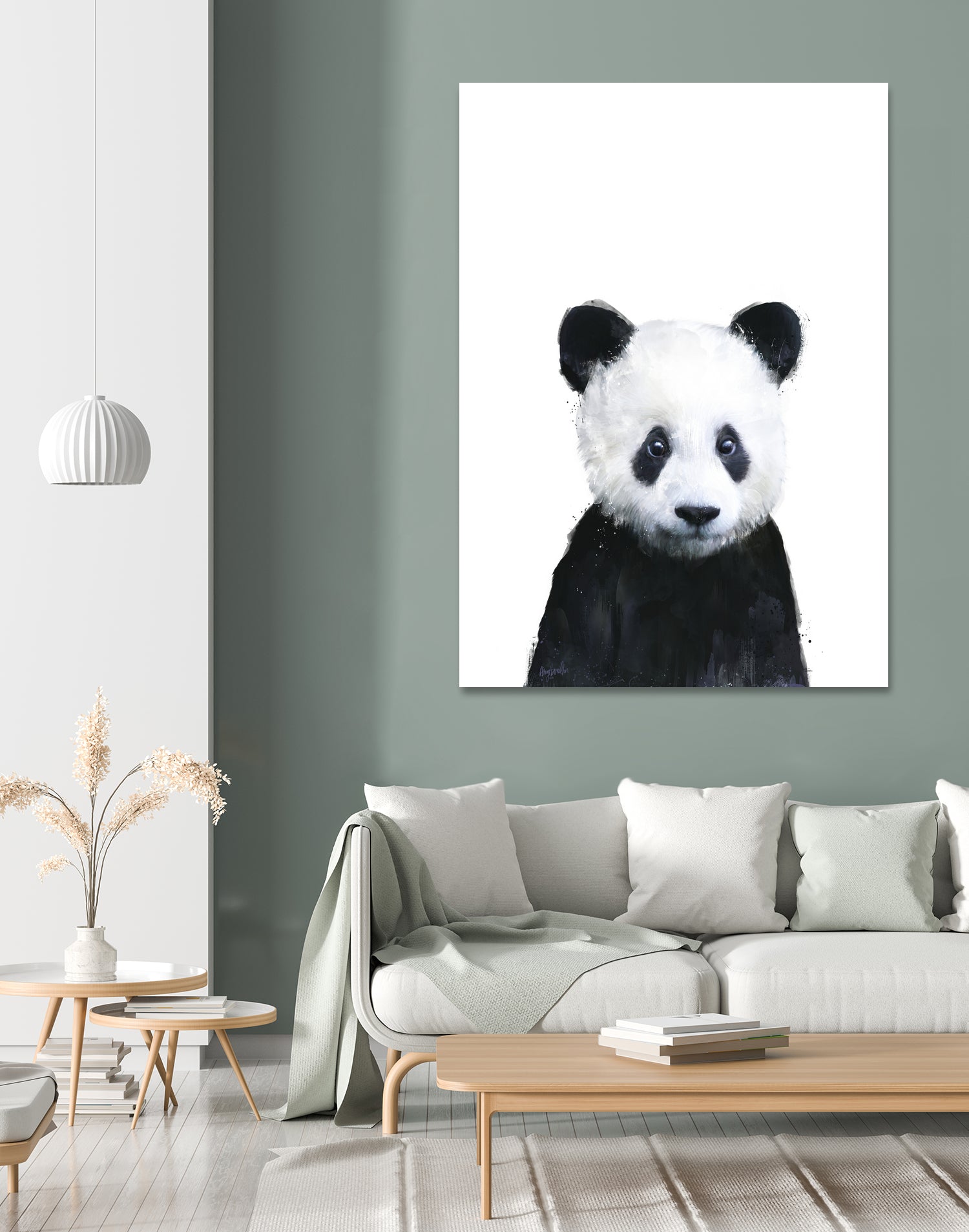 Little Panda by Amy Hamilton on GIANT ART - white digital painting