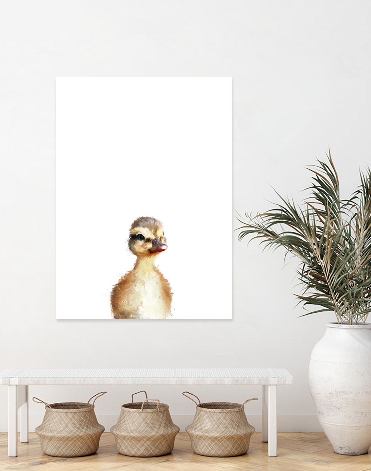 Little Duck by Amy Hamilton on GIANT ART - yellow digital painting