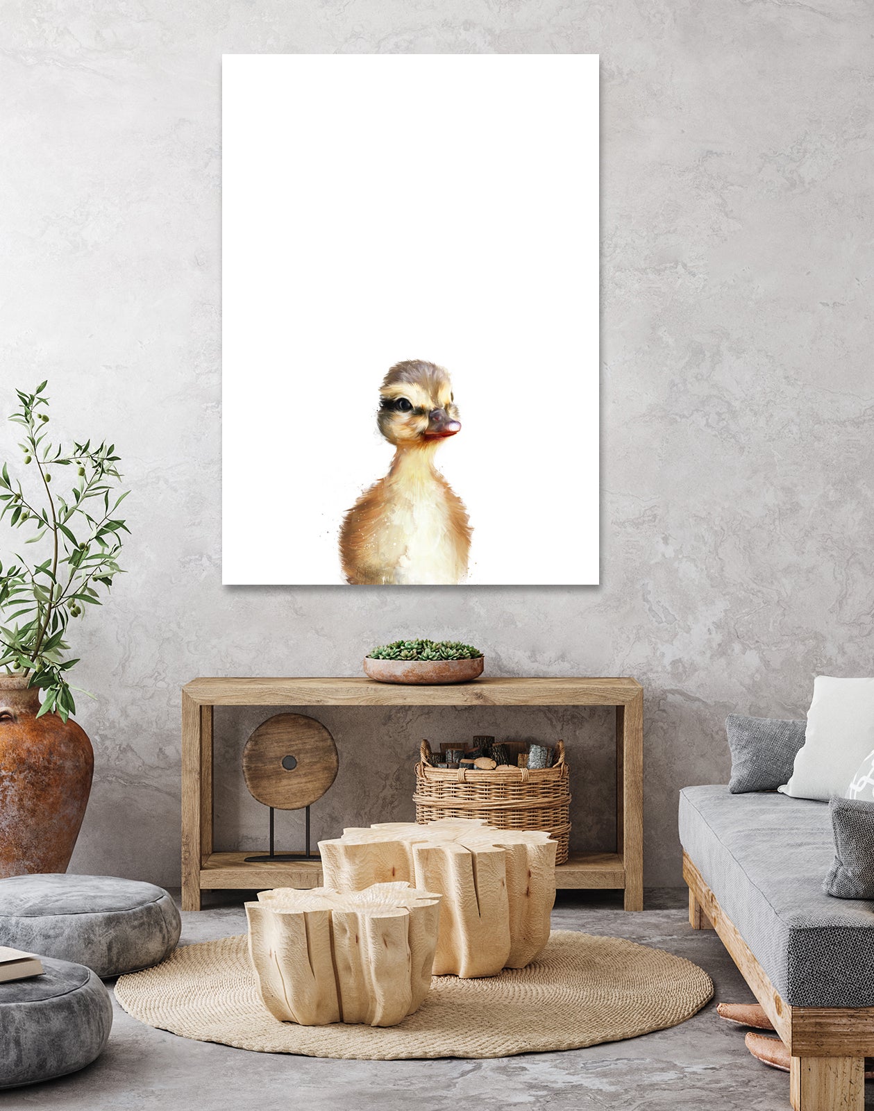 Little Duck by Amy Hamilton on GIANT ART - yellow digital painting