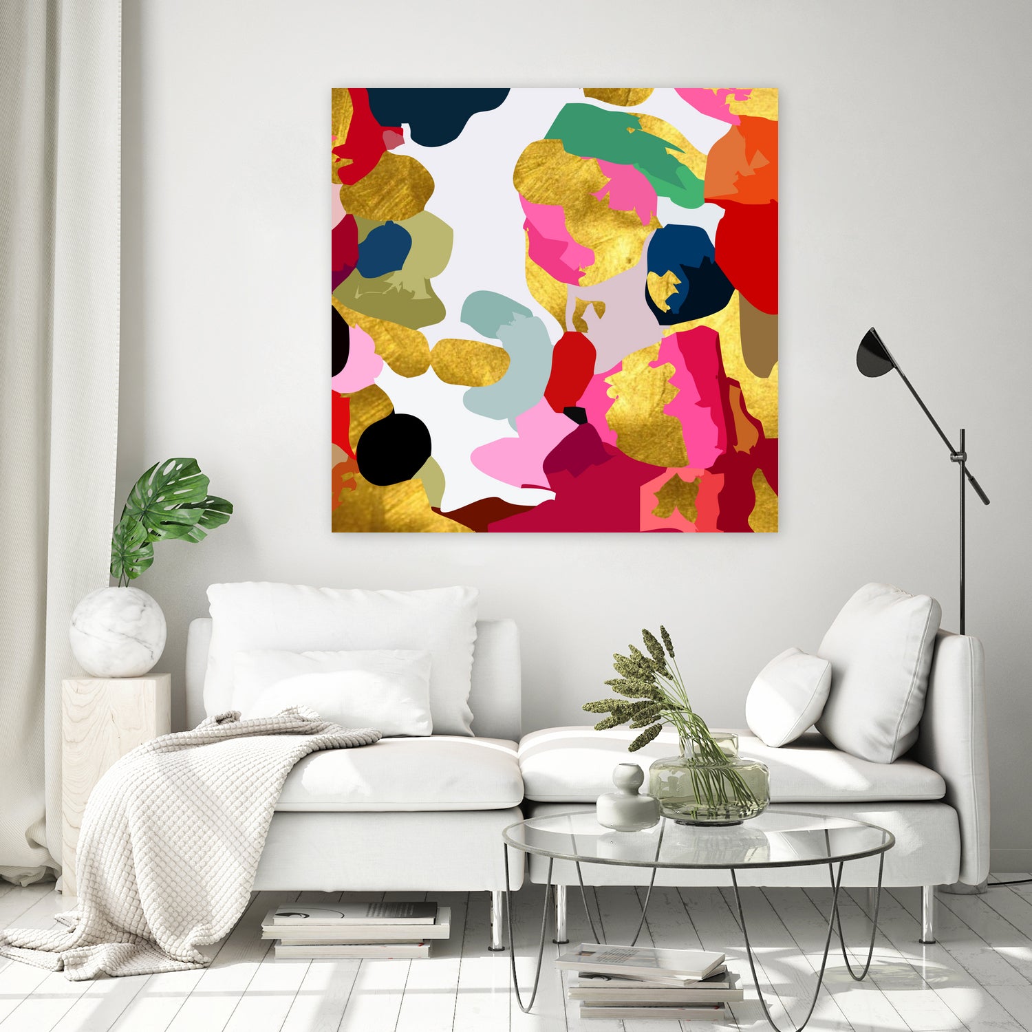 Paint Splatter by Saadana Shanmukam on GIANT ART - pink digital painting