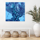 Vesuvius by L. Renee Jones on GIANT ART - blue mixed media