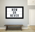 Now or Never by Art Frankenberg on GIANT ART - white typography