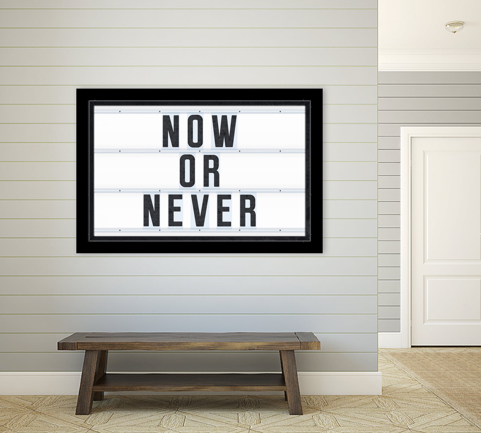 Now or Never by Art Frankenberg on GIANT ART - white typography