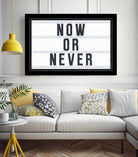 Now or Never by Art Frankenberg on GIANT ART - white typography