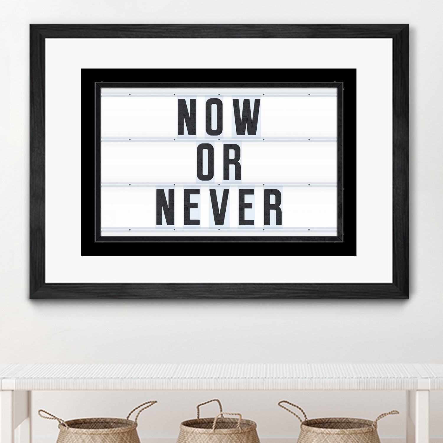 Now or Never by Art Frankenberg on GIANT ART - white typography