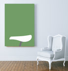 Bicycle Bird Minimal by Nilesh Kulkarni on GIANT ART - green vector illustration