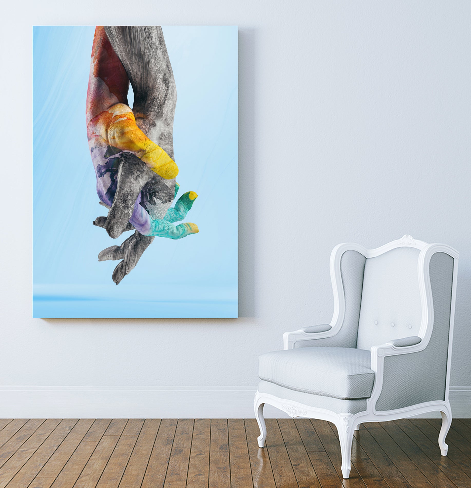 Imagine There Are No Environmental Problems by Evgenij Soloviev on GIANT ART - blue 3d art