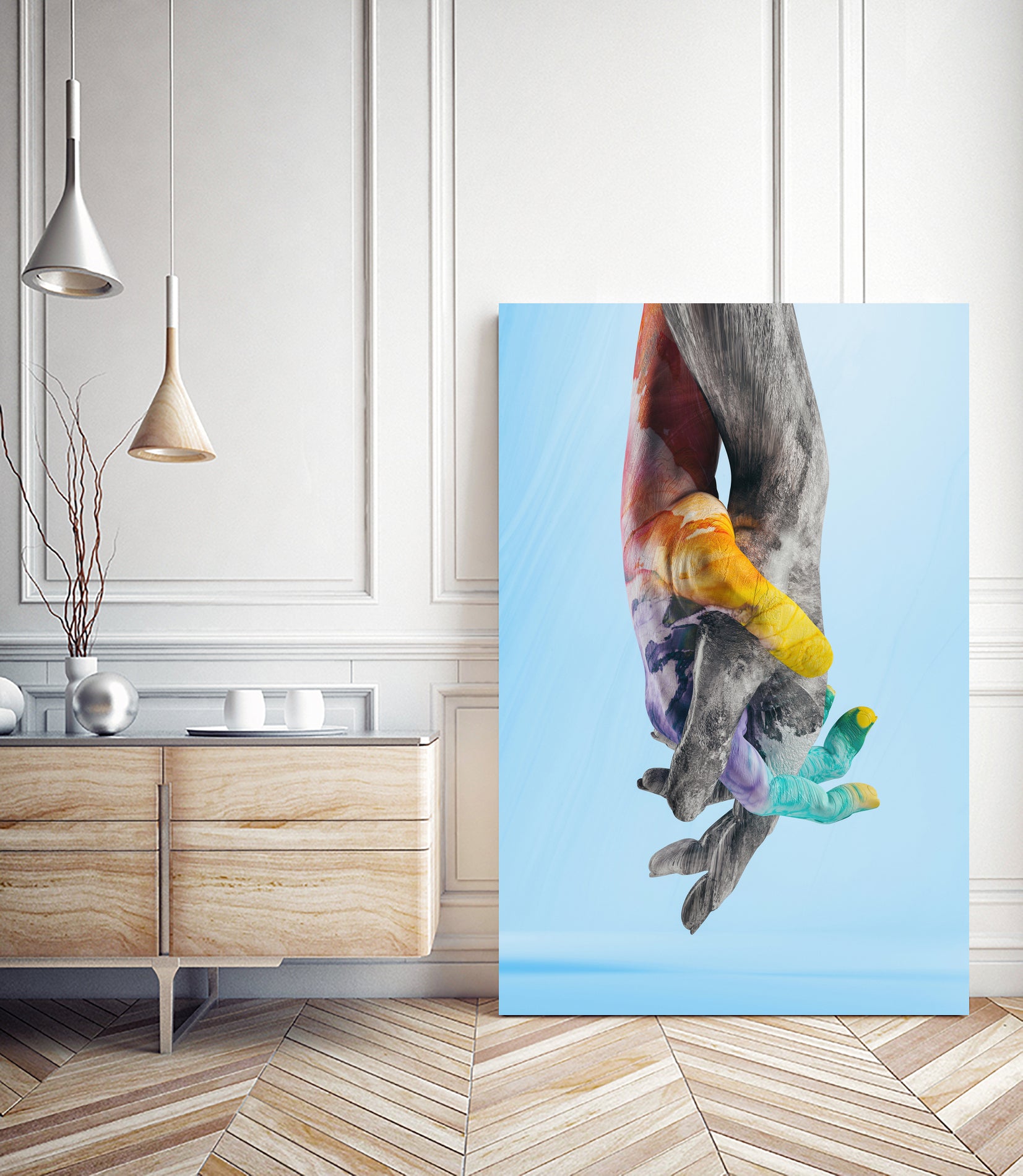 Imagine There Are No Environmental Problems by Evgenij Soloviev on GIANT ART - blue 3d art