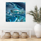 Celestial Seas by L. Renee Jones on GIANT ART - blue mixed media