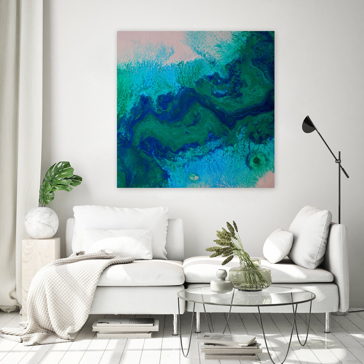 sp by L. Renee Jones on GIANT ART - blue mixed media