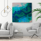 sp by L. Renee Jones on GIANT ART - blue mixed media