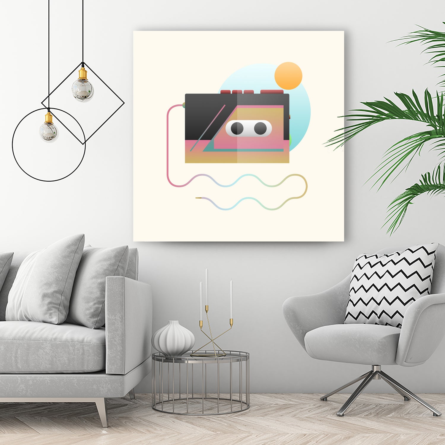 Summer Rhythm by Francisco Moreno on GIANT ART - yellow vector illustration