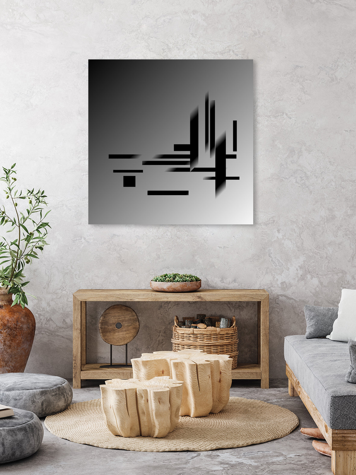 Silver lights by Yo Anderson on GIANT ART - gray digital painting