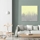 Concrete Fringe Yellow by Emeline Tate-Robertson on GIANT ART - yellow digital painting