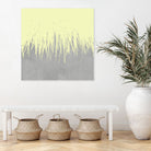Concrete Fringe Yellow by Emeline Tate-Robertson on GIANT ART - yellow digital painting