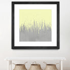 Concrete Fringe Yellow by Emeline Tate-Robertson on GIANT ART - yellow digital painting