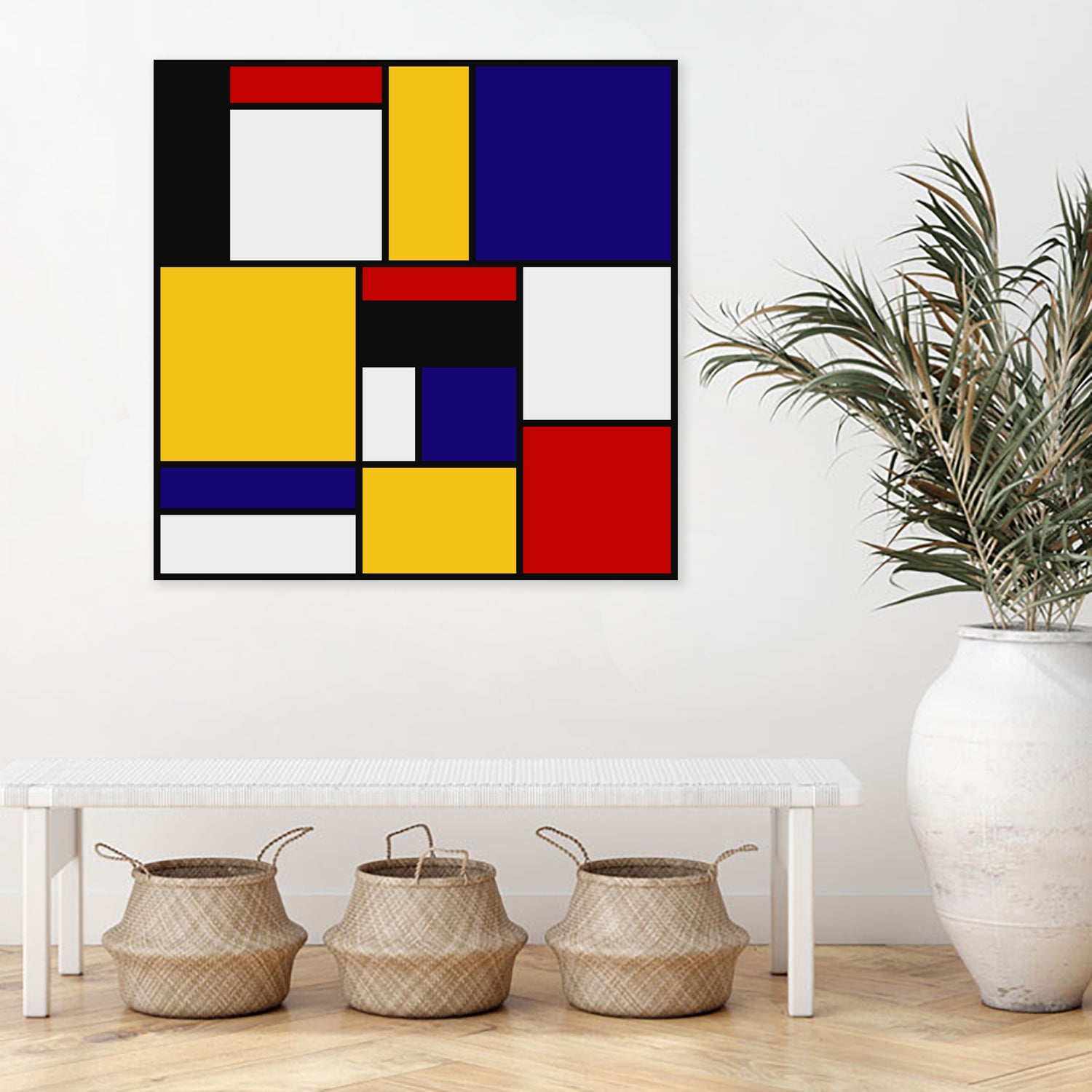 Mondrian De Stijl Art Movement by Saadana Shanmukam on GIANT ART - yellow digital drawing