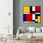 Mondrian De Stijl Art Movement by Saadana Shanmukam on GIANT ART - red digital drawing