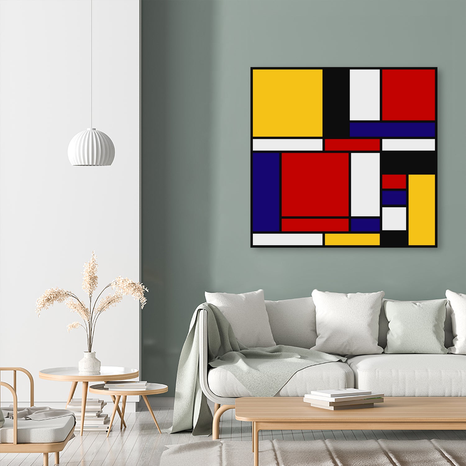 Mondrian De Stijl Art Movement by Saadana Shanmukam on GIANT ART - red digital drawing