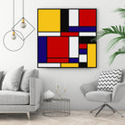 Mondrian De Stijl Art Movement by Saadana Shanmukam on GIANT ART - red digital drawing