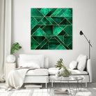 Abstract Nature - Emerald Green by Elisabeth Fredriksson on GIANT ART - green digital painting