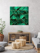 Abstract Nature - Emerald Green by Elisabeth Fredriksson on GIANT ART - green digital painting