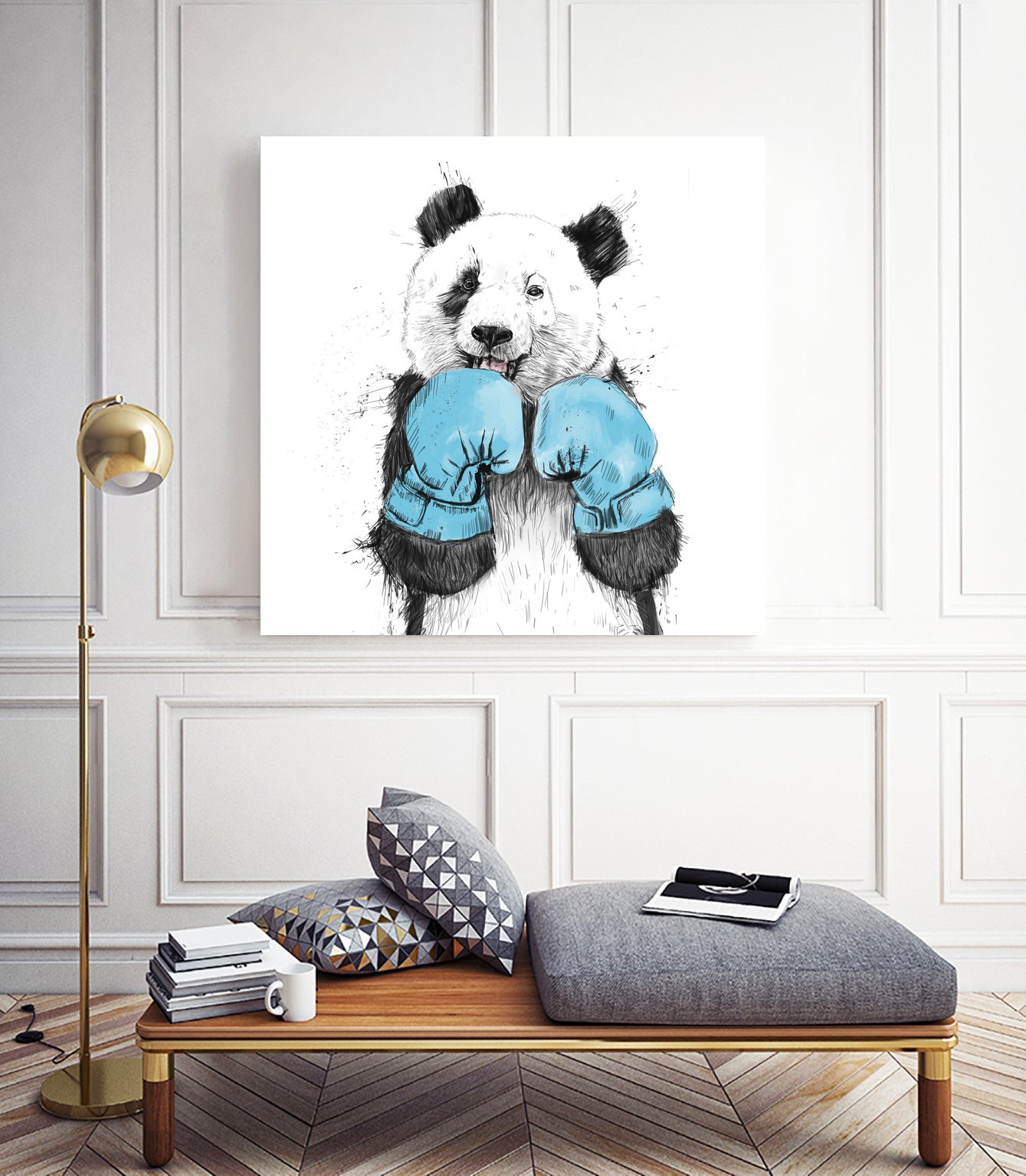 The Winner by Solti Balázs on GIANT ART - blue digital painting