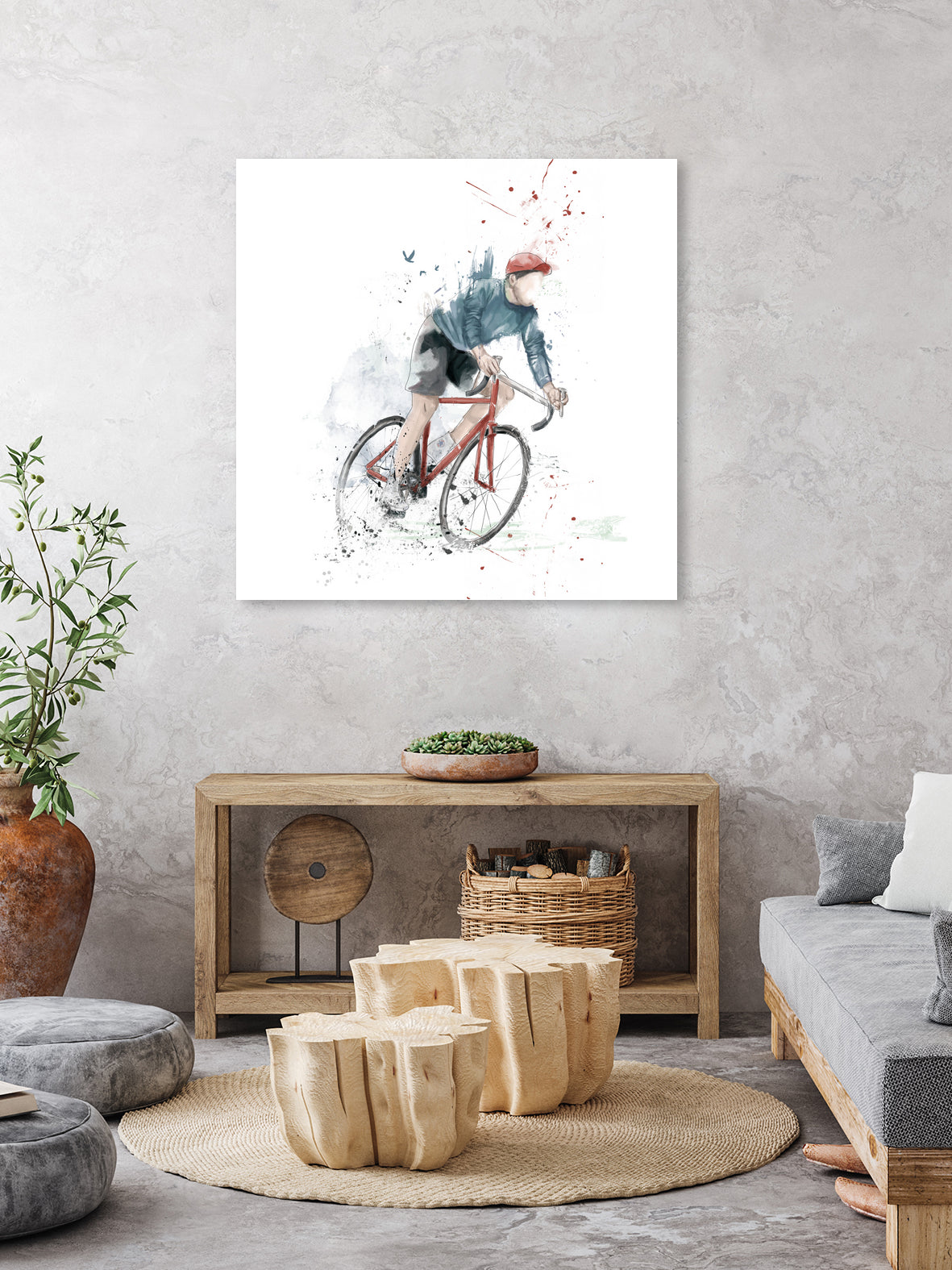 I want to ride my bicycle by Solti Balázs on GIANT ART - white mixed media