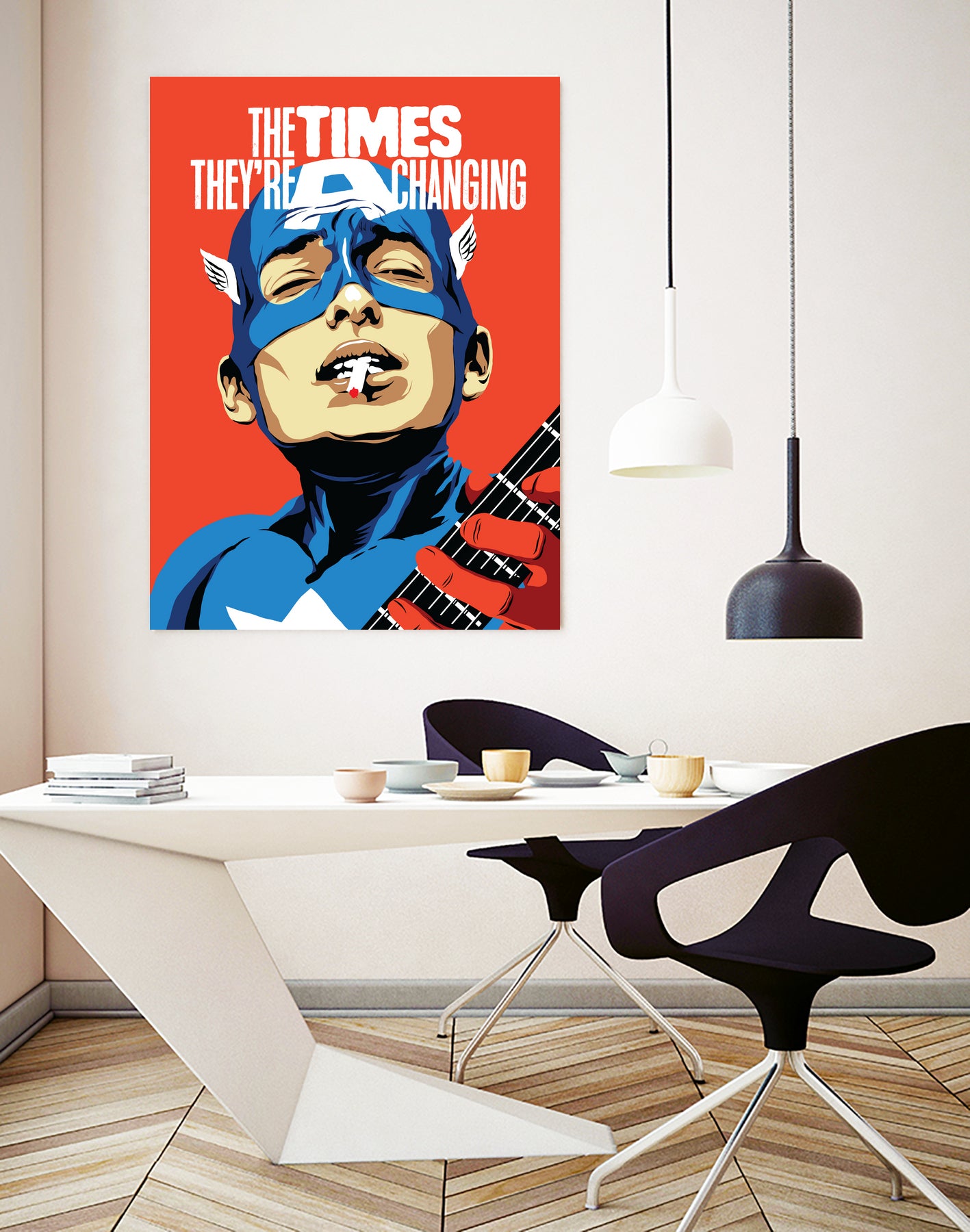 The Times They're A Changing by Bily Mariano da Luz on GIANT ART - red digital painting