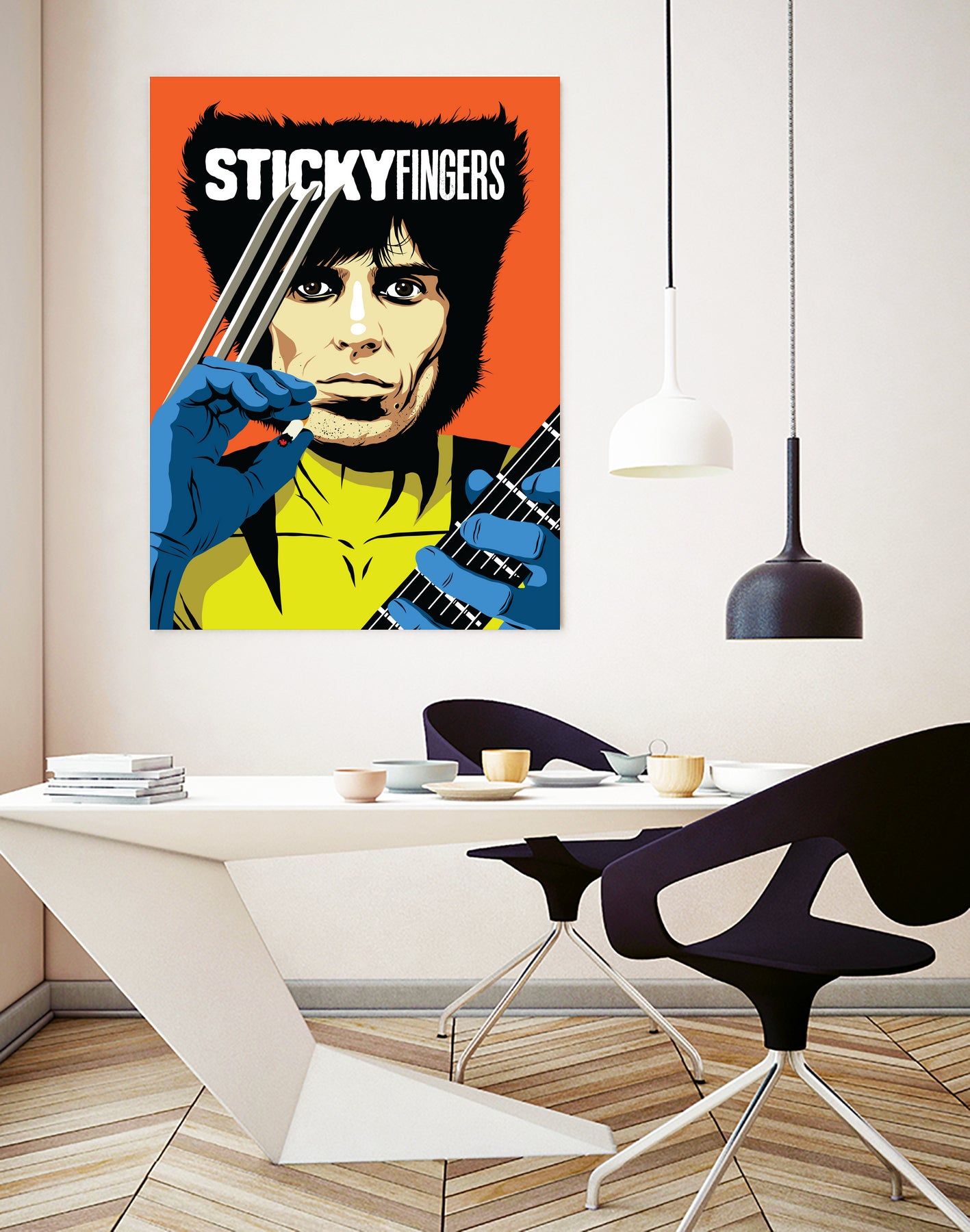 Sticky Fingers by Bily Mariano da Luz on GIANT ART - orange digital painting