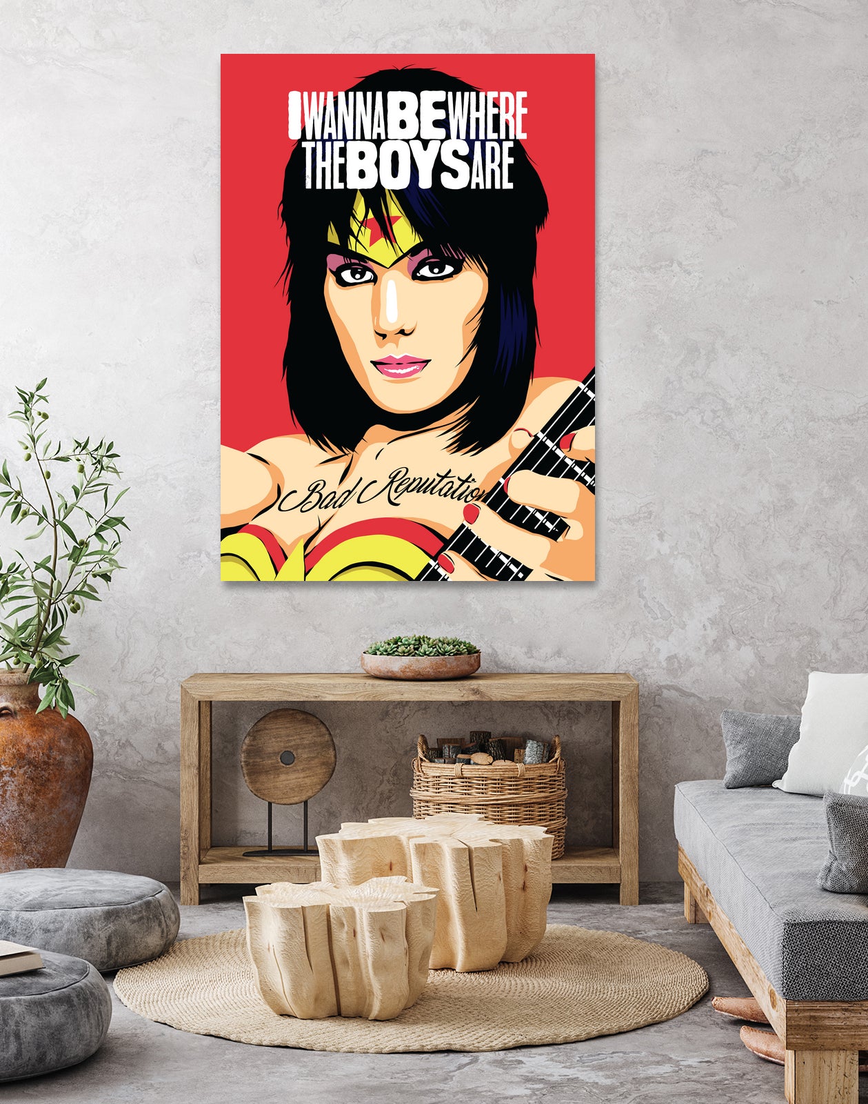 I Wanna Be Where the Boys Are by Bily Mariano da Luz on GIANT ART - red digital painting