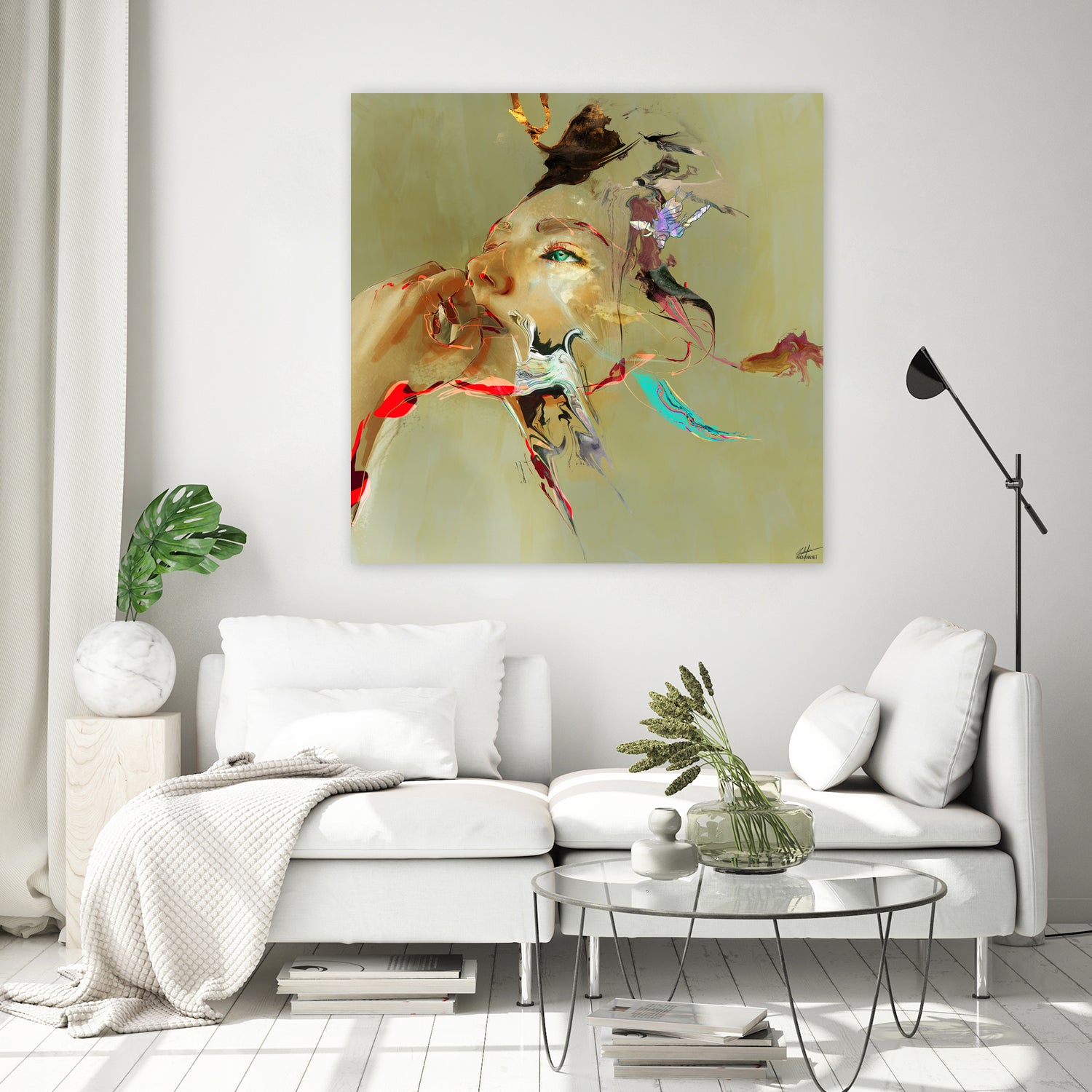 Waiting by Archan Nair on GIANT ART - brown digital painting