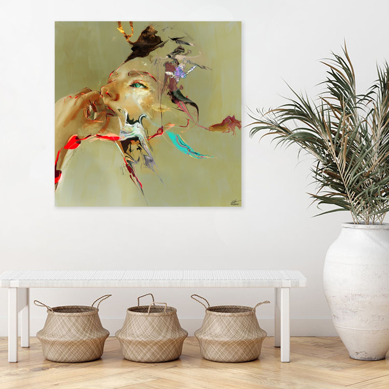 Waiting by Archan Nair on GIANT ART - brown digital painting