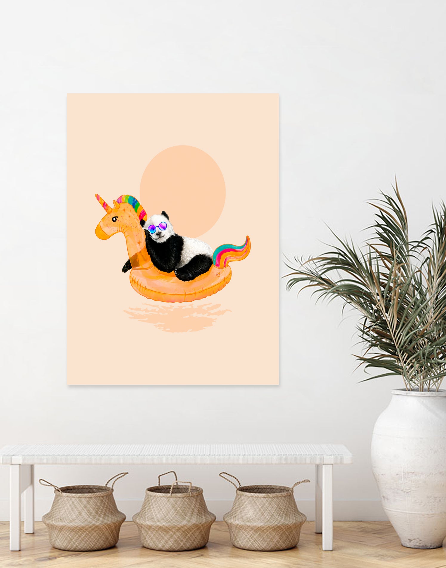 Chillin, Unicorn Panda by 38 Sunsets on GIANT ART - black character design