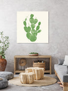 Linocut Cacti by Bianca Green on GIANT ART - green mixed media